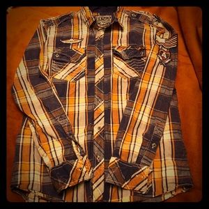 Affliction button down shirt